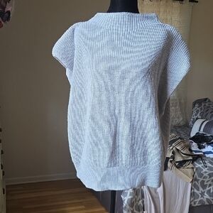 Babaton 100% Merino Wool Heather Gray Knit Vest, NWOT